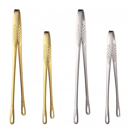 hot selling of amazon 410 food grade stainless steel steak silverware gold plated clip ice tong for party barbecue hot selling of amazon 410 food grade stainless steel steak silverware gold plated clip ice tong for party barbecue
