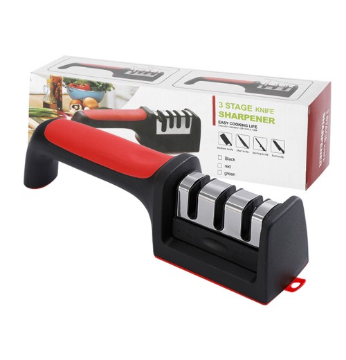 Swifty Sharp Kitchen Accessories 3 In 1 Knife Sharpeners Nonslip Handle Manual Fast Sharpening Knife Scissors Tools Swifty Sharp Kitchen Accessories 3 In 1 Knife Sharpeners Nonslip Handle Manual Fast Sharpening Knife Scissors Tools