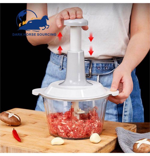 1.5L 2L Multifunction Household Press Type Manual Vegetable Grinder Press Type Garlic Onion Meat Grinders 1.5L 2L Multifunction Household Press Type Manual Vegetable Grinder Press Type Garlic Onion Meat Grinders