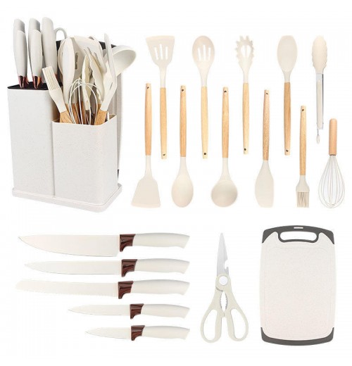 19-Piece Silicone Cookware Set for Fruit & Vegetable Preparation Silicone Cookware Sets 19-Piece Silicone Cookware Set for Fruit & Vegetable Preparation Silicone Cookware Sets