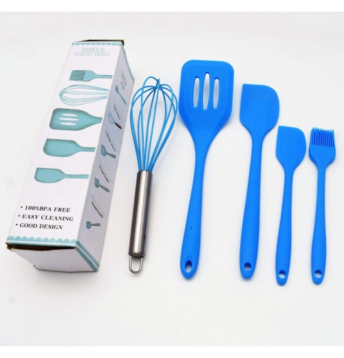 5-piece set High Quality Silicone Utensil Set Heat Resistant Cooking Durable Utensils Silicone Set 5-piece set High Quality Silicone Utensil Set Heat Resistant Cooking Durable Utensils Silicone Set